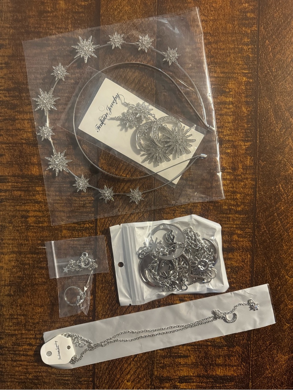 Silver 6-pc Starburst Moon & Stars Set - Women Accessories